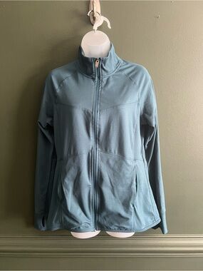 Champion Women's Light Teal Full-Zip Jacket